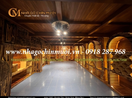 THI CÔNG HẦM RƯỢU THIẾT KẾ SANG TRỌNG