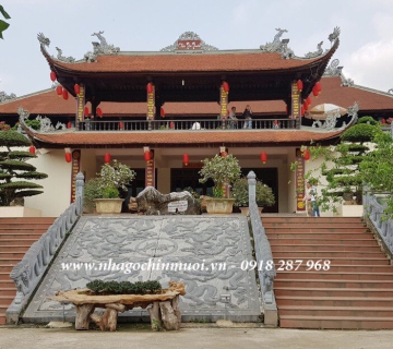 Thi công chùa gỗ đẹp