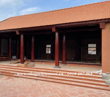 Nhà gỗ 5 gian 2 chái tại Đồng Nai