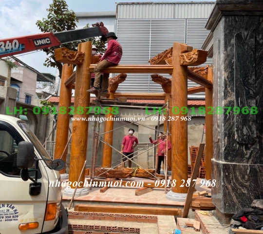 Nhà chòi lục giá đẹp